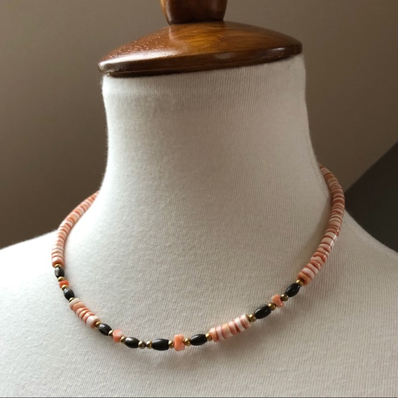 Vintage Jewelry - 70’s Tribal Angelskin Coral Choker